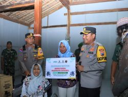 Polres Ngawi Peduli, Bantu Bedah Rumah Warga Berkebutuhan Khusus di Karangjati